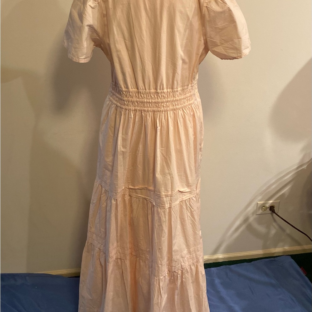 Anthropologie Peach Maxi Dress - Picture 9 of 16